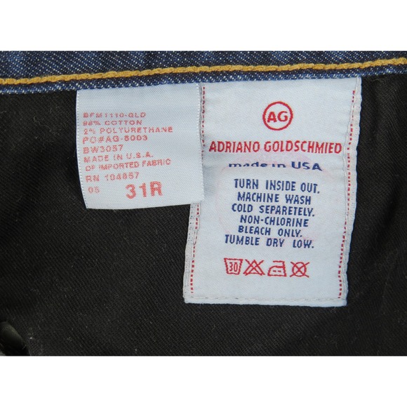AG Adriano Goldschmied The Stilt Women's Jeans Size 31R Straight Leg USA - Picture 2 of 9